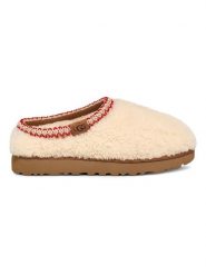 UGG Kapcie "Tasman Maxi Curly" w kolorze kremowym z wełny owczej rozmiar: 38. Brązowe kapcie damskie Ugg, z wełny. Za 364.56 zł.