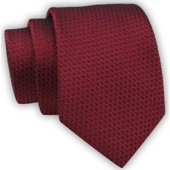 Krawat Alties (7 cm) - Czerwony, Drobna Faktura. Czerwone krawaty i muchy męskie Alties, bez wzorów, z tkaniny, eleganckie. Za 49.00 zł.