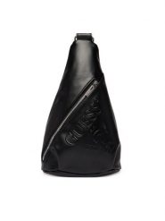 Guess Plecak V6GZ06 W2121 Czarny. Czarne plecaki damskie Guess, z aplikacjami, ze skóry. Za 279.99 zł.