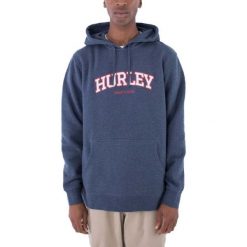 Bluza polarowa HURLEY FLOW PULLOVER Niebieski. Niebieskie bluzy bez kaptura męskie Hurley, s, z polaru. Za 249.99 zł.