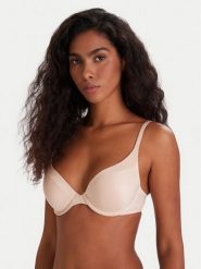 Triumph Biustonosz push-up Body Make-Up Soft Touch 10205991 Beżowy. Brązowe biustonosze Triumph, bez wzorów, z syntetyku. Za 119.99 zł.