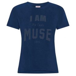 T-Shirt Deha Marbled Graphic Damskie. Niebieskie t-shirty damskie Deha, s, bez wzorów, z bawełny, bez kołnierzyka. Za 283.99 zł.