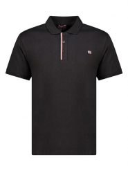Geographical Norway Koszulka polo "Krown" w kolorze czarnym rozmiar: XXL. Czarne koszulki polo męskie Geographical Norway, xxl, bez wzorów, z bawełny, bez ramiączek. Za 98.42 zł.