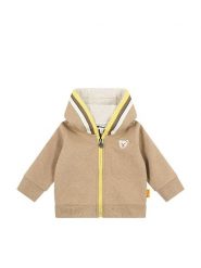 Steiff Bluza w kolorze beżowym rozmiar: 86. Brązowe bluzy i bluzki niemowlęce Steiff, bez wzorów, z bawełny, bez ramiączek, bez kaptura. Za 144.24 zł.