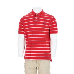 Second life - Polo Ralph Lauren męska koszulka z krótkim rękawem - Jak nowy. Czerwone koszulki polo męskie Ralph Lauren, l, z materiału, bez ramiączek, na golfa. Za 127.76 zł.