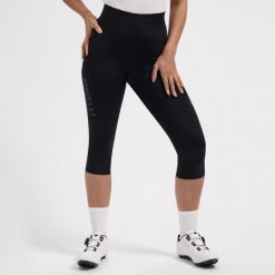 Spodenki rowerowe 3/4 damskie Rogelli Essential III z wkładką żelową. Czarne spodenki sportowe damskie Rogelli, l, z elastanu, rowerowe. Za 281.00 zł.