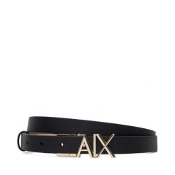 Pasek Armani Exchange. Czarne paski damskie Armani Exchange, bez wzorów. Za 329.99 zł.