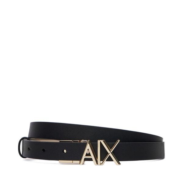 Pasek Armani Exchange. Czarne paski damskie Armani Exchange, bez wzorów. Za 329.99 zł.