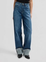 DAMSKIE SPODNIE LEE RIDER LOOSE RICHTER 112378950. Spodnie materiałowe damskie Lee, bez wzorów, z jeansu. Za 229.99 zł.