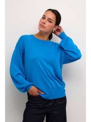 Kaffe Sweter "Ankra" w kolorze błękitnym rozmiar: M. Niebieskie swetry klasyczne damskie Kaffe, m, bez kołnierzyka. Za 73.93 zł.