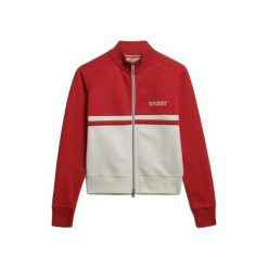 Damska bluza dresowa zapinana na zamek Superdry Ath Ess. Czerwone bluzy bez kaptura damskie Superdry., bez wzorów, z dresówki, bez ramiączek, bez kaptura. Za 282.95 zł.