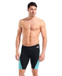Spodenki pływackie męskie Arena Allover Swim Jammer. Czarne szorty męskie Arena, bez wzorów. Za 199.99 zł.