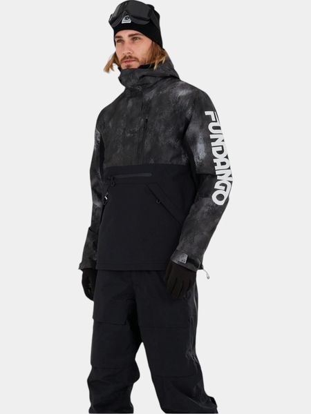 Kurtka Narciarska Męska Fundango Tilbury Eco Logo. Czarne kurtki narciarskie i snowboardowe damskie Fundango, m, bez wzorów, z poliamidu, bez kaptura, narciarskie. Za 399.00 zł.