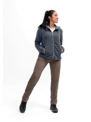 Maier Sports Kurtka polarowa "Racka" w kolorze granatowym rozmiar: 44. Niebieskie kurtki damskie Maier Sports, bez wzorów, z polaru, bez kaptura. Za 152.98 zł.