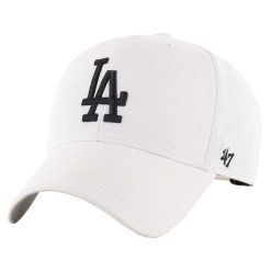 Czapka z daszkiem męska MLB Los Angeles Dodgers Cap. Białe czapki męskie 47 Brand, na lato, bez wzorów, z materiału, sportowe. Za 172.50 zł.