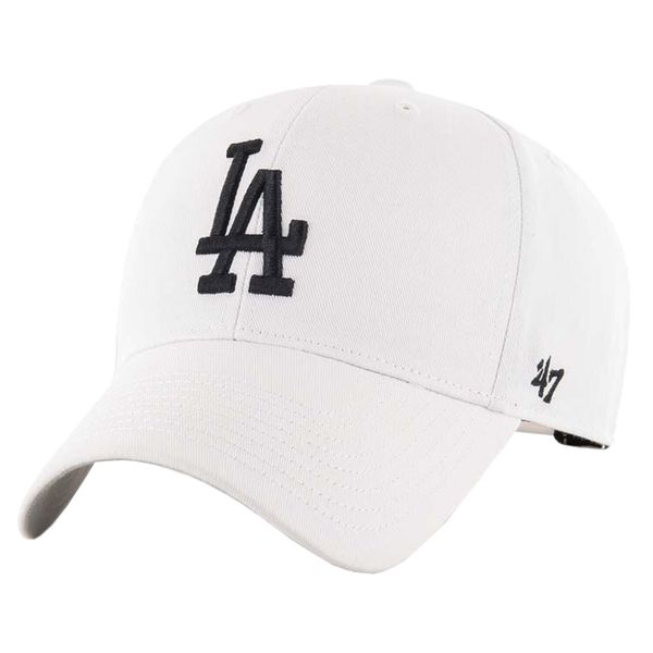 Czapka z daszkiem męska MLB Los Angeles Dodgers Cap. Białe czapki męskie 47 Brand, na lato, bez wzorów, z materiału, sportowe. Za 161.50 zł.