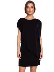 Stylove Sukienka w kolorze czarnym rozmiar: L. Czarne sukienki damskie Stylove, na co dzień, l, bez wzorów, bez kołnierzyka, bez ramiączek, mini, proste. Za 237.17 zł.