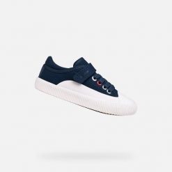 Buty GEOX J TIPPESTE BOY Niebieski. Białe buty fitness męskie Geox, na fitness i siłownię. Za 174.99 zł.