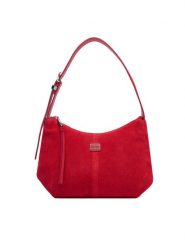 Tommy Jeans Torebka Tjw Slouchy Suede Shoulder Bag AW0AW18859 Czerwony. Czerwone torebki klasyczne damskie Tommy Jeans, bez wzorów, z jeansu, bez dodatków. Za 649.99 zł.