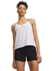 Under Armour Top sportowy w kolorze białym rozmiar: M. Białe topy damskie Under Armour, m, bez wzorów, bez ramiączek. Za 94.95 zł.