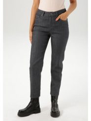 Aniston Dżinsy - Slim fit - w kolorze antracytowym rozmiar: 44. Czarne jeansy damskie Aniston. Za 113.63 zł.