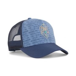 Czapka typu trucker Neymar JR BNA PUMA Sailing Blue Gold Pelé Yellow. Niebieskie czapki z daszkiem damskie Puma, bez wzorów. Za 118.60 zł.