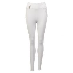Damskie silikonowe legginsy jeździeckie z pełną przyczepnością ANKY Exposure C-W. Białe legginsy damskie ANKY, m, bez wzorów, z materiału. Za 552.75 zł.