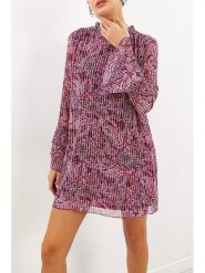 Milan Kiss Sukienka w kolorze fioletowym rozmiar: S. Różowe sukienki damskie Milan Kiss, s, bez wzorów, bez kołnierzyka, bez ramiączek, mini. Za 95.92 zł.