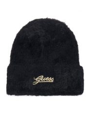Guess Czapka AW5633 POL01 Czarny. Czarne czapki zimowe damskie Guess, z nylonu. Za 154.99 zł.
