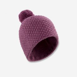 Czapka narciarska dla dorosłych Wedze Timeless 500. Niebieskie czapki męskie WED'ZE, na zimę, bez wzorów, z dzianiny, sportowe. Za 79.99 zł.