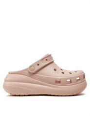 Crocs Klapki Classic Crush Clog 207521 Różowy. Czerwone klapki damskie Crocs, bez wzorów, z tworzywa sztucznego, bez obcasa. Za 259.99 zł.