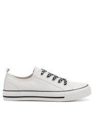 DeeZee Trampki CSS20377-13 Biały. Białe trampki i tenisówki dziewczęce DeeZee, bez wzorów, z materiału, bez zapięcia. Za 79.99 zł.