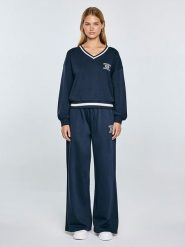 BIG STAR Bluza "Gabriella" w kolorze granatowym rozmiar: XL. Niebieskie bluzy bez kaptura damskie Big Star, xl. Za 127.65 zł.
