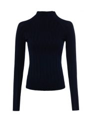 Marie Lund dzianinowa koszulka z długim rękawem Kobiety niebieski, S. Niebieskie t-shirty damskie Marie Lund, s, bez wzorów, z dzianiny, bez kołnierzyka. Za 199.95 zł.