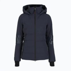 Kurtka narciarska damska BOGNER FIRE+ICE Cadja 2. Niebieskie kurtki damskie na zimę, l, bez wzorów, z elastanu, bez kaptura. Za 2,499.00 zł.