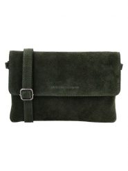 HIDE & STITCHES Skórzana torebka "Brazos" w kolorze oliwkowym - 24 x 16 x 5,5 cm rozmiar: onesize. Zielone torebki klasyczne damskie HIDE & STITCHES, bez wzorów, z materiału, bez dodatków. Za 117.99 zł.