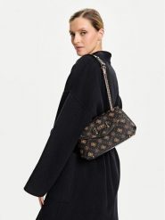 Guess Torebka Silia HWGP98 90210 Brązowy. Brązowe torebki klasyczne damskie Guess, z aplikacjami, ze skóry, bez dodatków. Za 369.99 zł.