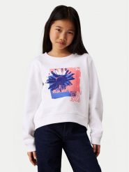 Calvin Klein Jeans Bluza Flower Graphic IG0IG02635 Biały Regular Fit. Białe spodnie dziewczęce Calvin Klein Jeans, z bawełny. Za 239.99 zł.