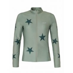 Damska wodoodporna kurtka z długim rękawem Protest Prtpecans. Zielone kurtki damskie Protest, bez wzorów, bez kaptura. W wyprzedaży za 349.90 zł.