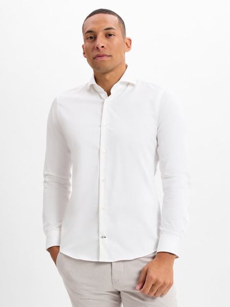 JOOP! koszula biznesowa - Pares Mężczyźni Slim Fit Bawełna biały, 43. Białe koszule męskie Joop!, m, bez wzorów, z bawełny, bez kołnierzyka, bez ramiączek. Za 459.95 zł.
