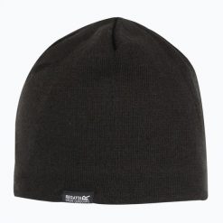 Czapka turystyczna Regatta Brevis Beanie II czarna L/XL. Czarne czapki męskie Regatta, bez wzorów, z materiału. Za 28.99 zł.