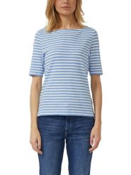 S.Oliver Koszulka w kolorze błękitnym rozmiar: 40. Niebieskie t-shirty damskie S.Oliver, s, bez wzorów, z bawełny, bez kołnierzyka. Za 90.95 zł.