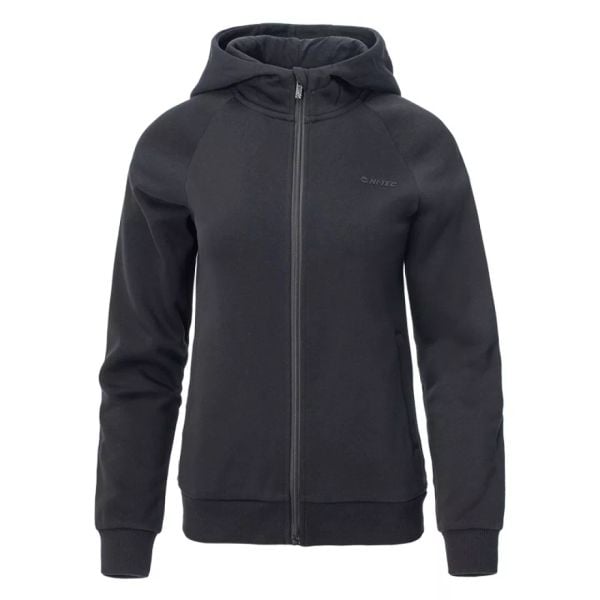 Bluza damska Hi-tec Lady Hemron - czarna, Rozmiar M. Czarne bluzy bez kaptura damskie Hi-tec, m, bez wzorów, z bawełny, bez ramiączek, bez kaptura. Za 119.99 zł.