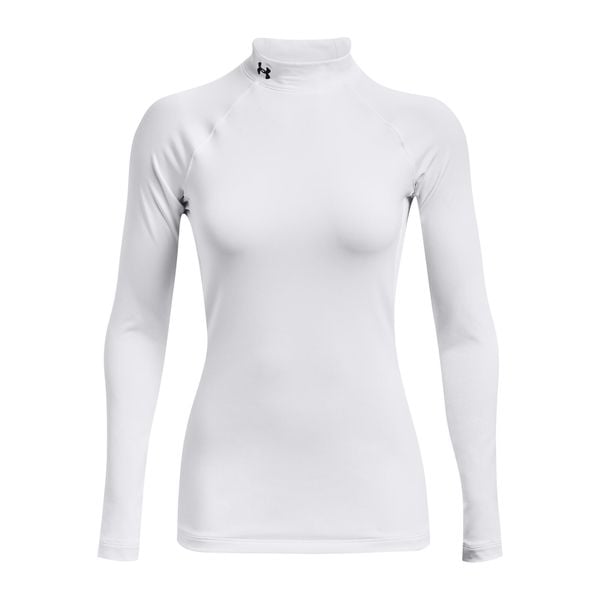 Damska koszulka ze stójką Under Armour Authentics. Białe bluzki sportowe damskie Under Armour, xs, z materiału, bez kołnierzyka, bez ramiączek. Za 278.85 zł.