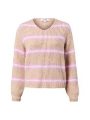 MbyM Sweter z alpaką i wełną - Gatilin Kobiety Wełna beżowy|wyrazisty róż|biały, M/L. Białe swetry klasyczne damskie mbyM, l, z wełny, bez kołnierzyka. Za 329.95 zł.