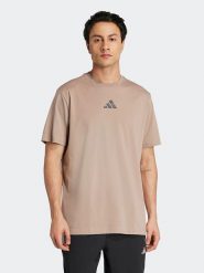 Adidas Koszulka sportowa w kolorze beżowym rozmiar: S. Brązowe t-shirty sportowe męskie Adidas, s, z materiału, bez ramiączek, outdoorowe, climacool (adidas). Za 107.62 zł.