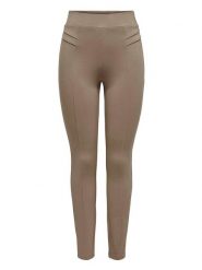 ONLY Legginsy "Nori" w kolorze jasnobrązowym rozmiar: M/L32. Brązowe legginsy damskie Only, l, bez wzorów. Za 48.28 zł.