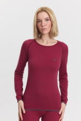 Koszulka termoaktywna damska Woolona Life bezszwowa Merino z długim rękawem. Fioletowe bielizna termoaktywna damska WOOLONA, l, bez wzorów, z elastanu. Za 297.00 zł.