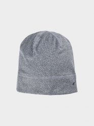 4F Czapka do biegania uniseks - szara S/M. Szare czapki męskie 4f, bez wzorów, z elastanu, sportowe. W wyprzedaży za 29.99 zł.
