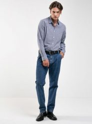 BIG STAR Koszula - Regular fit - w kolorze granatowym rozmiar: L. Niebieskie koszule męskie Big Star, l, bez wzorów, z bawełny, bez kołnierzyka, bez ramiączek. Za 99.99 zł.